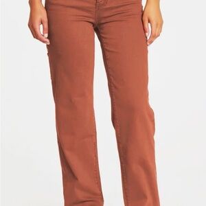 Daze Denim Caramel Sundaze High Waist Utility Straight Leg Jean